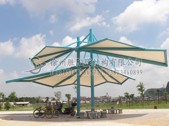 膜結構，膜結構車棚，膜結構汽車棚，膜結構汽車停車棚