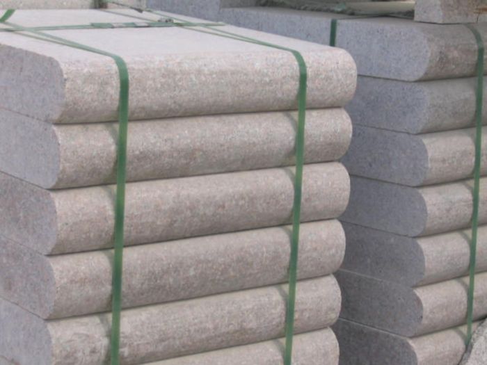 五蓮花路沿石，五蓮花樹(shù)邊石，花崗巖水箆子，五蓮花路牙石