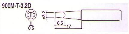 SAS 520 螺絲機銷售無鉛烙鐵咀 900M-T-3.2D