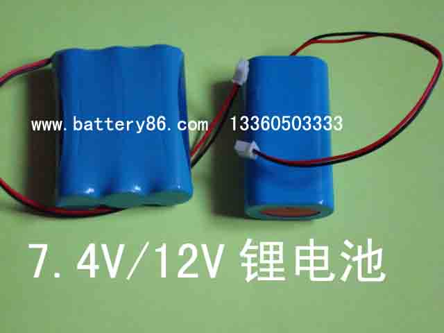 供應(yīng)，深圳7.4V/12VLED顯示屏鋰電池，7.4V/12V廣告機(jī)鋰電池,