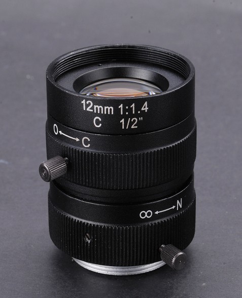 監(jiān)控廠家  1/2”三百萬(wàn)像素鏡頭 工業(yè)鏡頭 12mm SE1214H 高清鏡頭