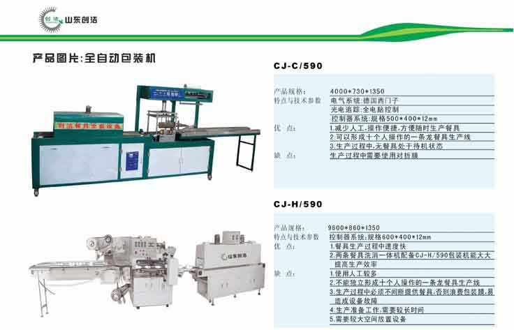 {zx1}型全自動(dòng)餐具包裝機(jī)