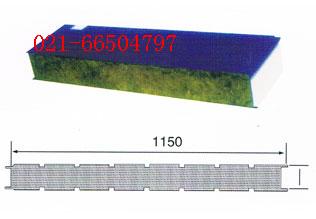 950企口巖棉夾芯板 插口巖棉板 彩鋼歐文斯巖棉保溫板 