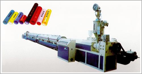 供應高品質HDPE硅芯管管材擠出設備，大型塑料擠出設備廠家
