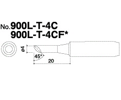 全球供應(yīng)/白光HAKKO烙鐵頭900L-T-4C