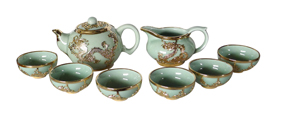 {jd1}zp錫鑲茶具，錫鑲花瓶 