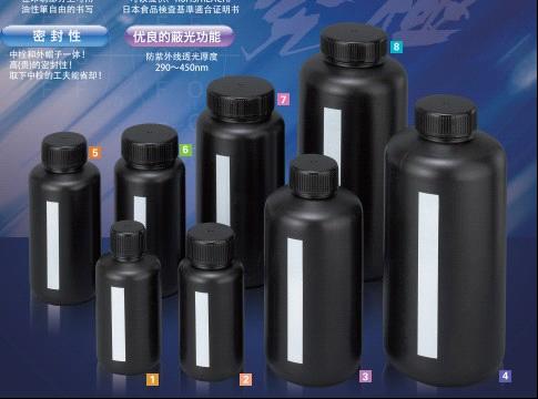 進(jìn)口PE細(xì)口遮光黑色塑料包裝瓶125ml