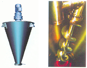 石家莊雙螺旋錐形混合機.山東萊州金輝機械錐形混合機