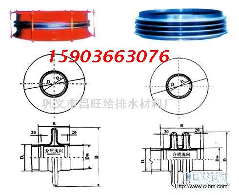 伸縮器 橡膠接頭可曲繞橡膠接頭 可屈撓橡膠接頭昌旺國標生產     