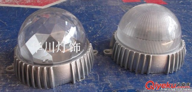 廠家直銷 LED點光源外殼 壓鑄鋁底 PC蓋 底座直徑120