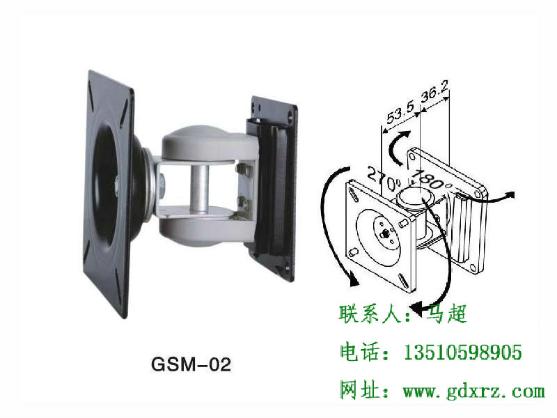 全球供應(yīng)顯示器簡(jiǎn)易壁掛支架 鋁合金液晶電視掛架 掛墻電視架