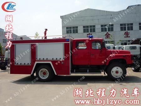 140尖頭雙排座水罐消防車原始圖片3