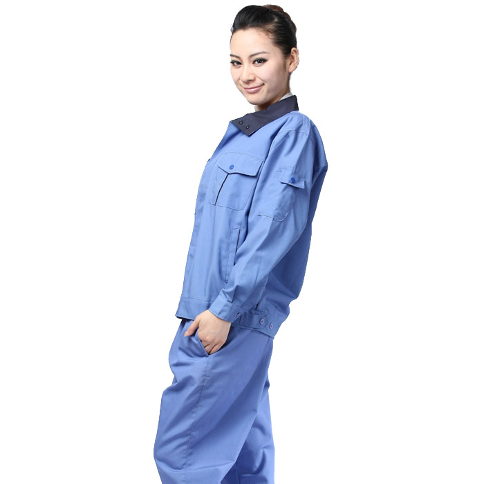 供應(yīng)夏裝工作服 夏季短袖翻領(lǐng)夾克套裝工作服 工作服