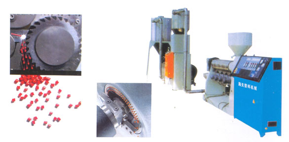 生產(chǎn)單螺桿造粒機(jī)組，PVC造粒設(shè)備--青島海天一塑料機(jī)械