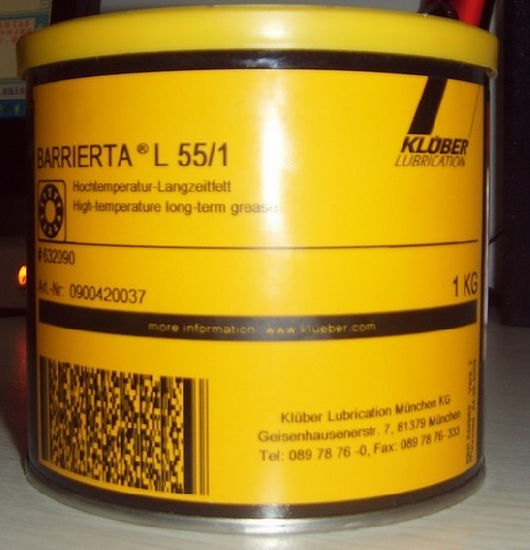 無價之寶KLUBER BARRIERTA L 55/2潤滑脂 克魯勃 L 55/1潤滑脂聯(lián)系13662697086 