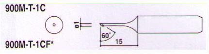 900M-T- 1.5CF無鉛烙鐵咀，無鉛烙鐵頭