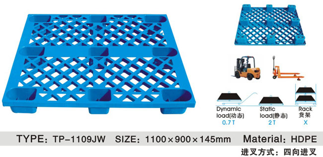 張家口承德唐山供應(yīng)1210川字塑料托盤，內(nèi)置鋼管川字塑料托盤