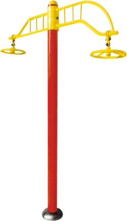 供應(yīng)戶外健身器材；戶外健身器材單柱雙人轉(zhuǎn)轉(zhuǎn)輪；中山健身器材