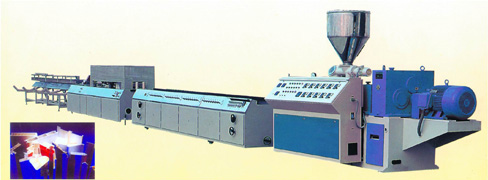 PVC木塑、裝飾線條、異型材生產(chǎn)線   