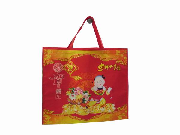 工廠生產(chǎn)淋膜廣告袋，廠家直銷淋膜宣傳袋，大量銷售淋膜禮品袋