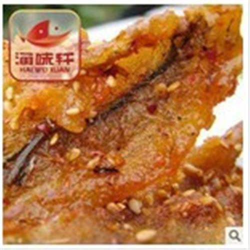 供应香辣马步鱼，海味轩批发，即食马步鱼，休闲零食{sx}，