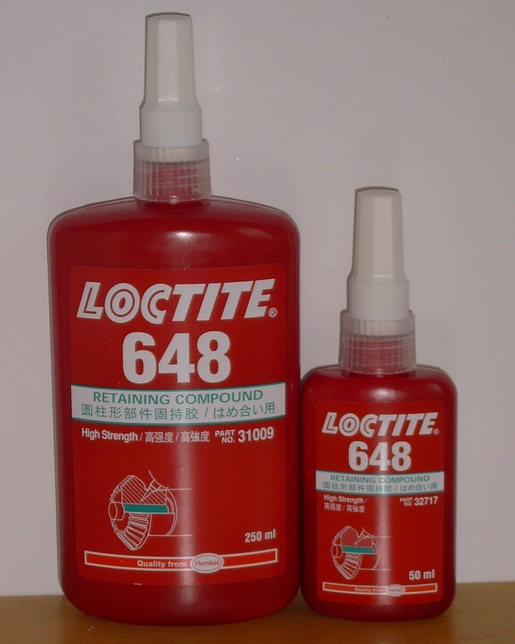 Loctite648，乐泰648密封胶，汉高乐泰648胶水 50ml/支