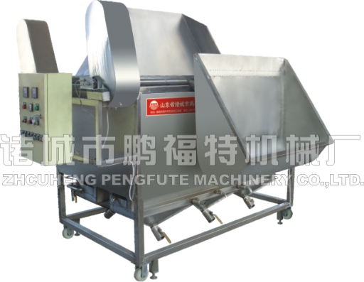 自動出料蘭花豆油炸機|自動油炸機專業生產廠家 油炸機鵬福特牌好