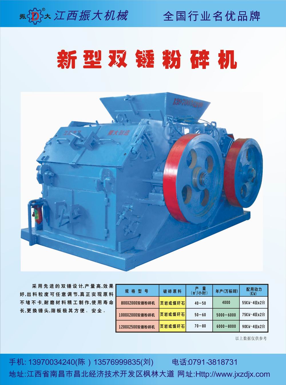 江西南昌新型雙錘優質粉碎機出售 