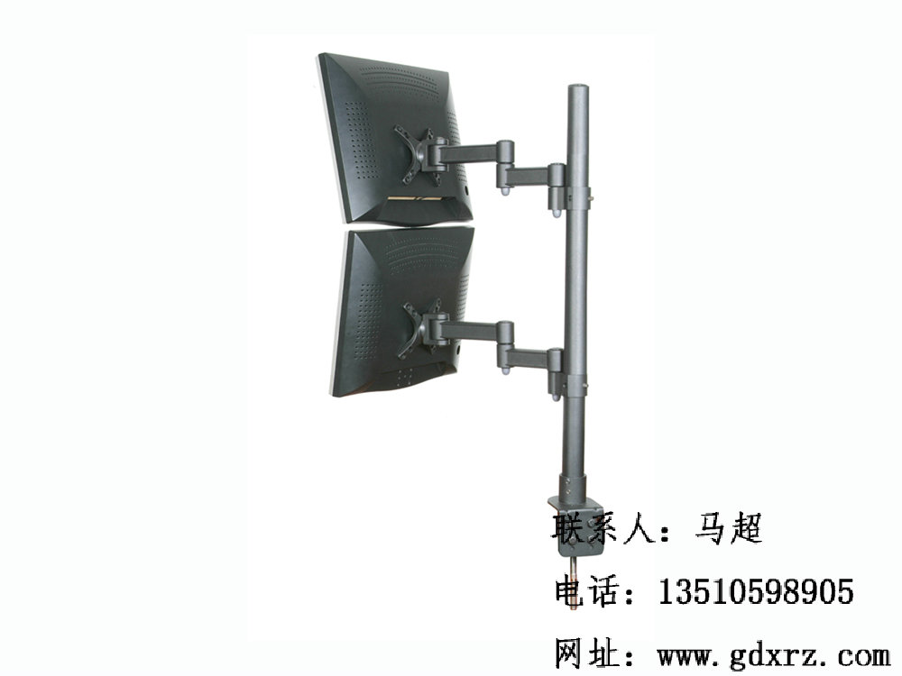 廣東仙人掌視訊顯示器支架廠商、顯示屏夾臺架、多臺顯示屏支撐架、顯示器桌面支撐架