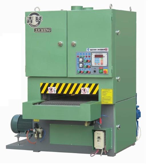 供應(yīng)雙砂架寬帶1300MM砂光機(jī)，青島西城偉業(yè)機(jī)械設(shè)備有限公司