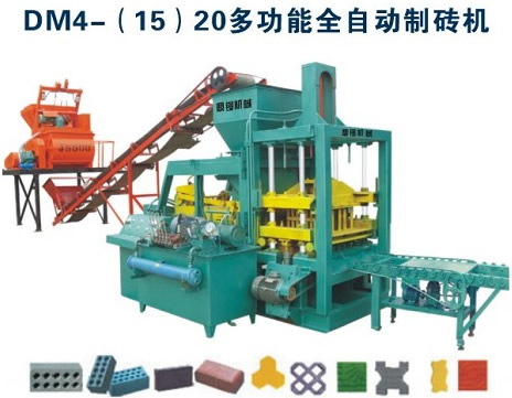 青海格爾木【鼎鏝DM10-15】全自動制磚機/水泥磚機/免燒磚機 