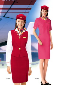 JUN秋裝空姐服生產,訂做空乘制服,秋裝空姐服訂做,廣州空姐服服裝廠
