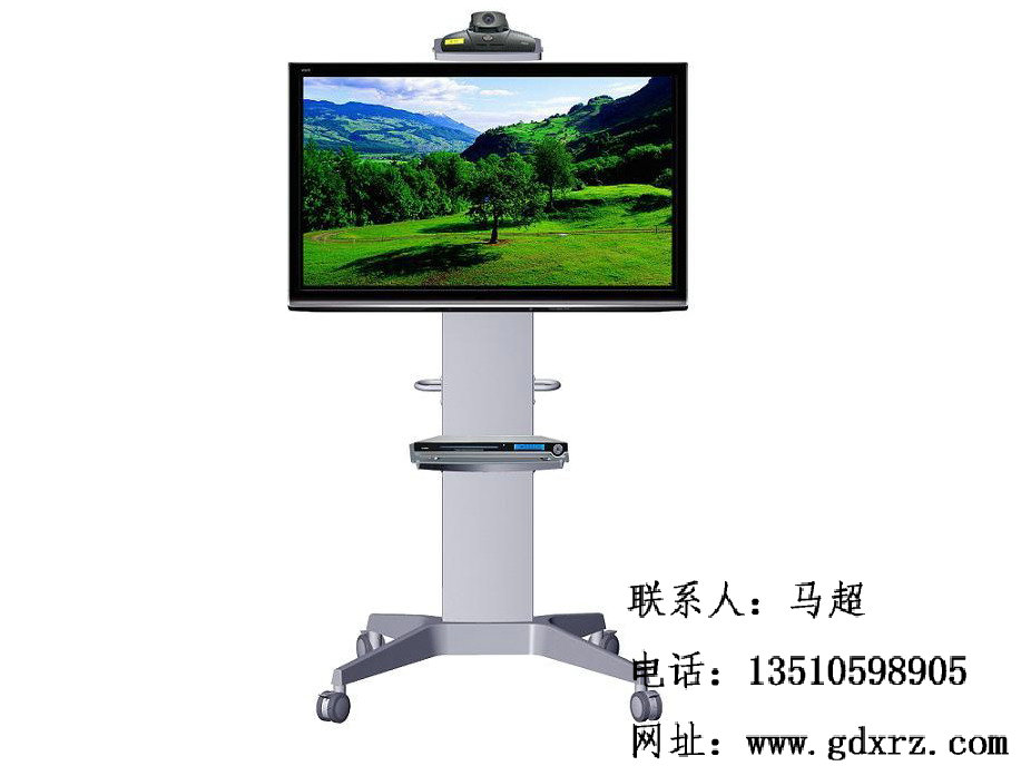 可移動電視落地架想動就動、電視機移動車、會議室顯示屏移動車廣東仙人掌視訊
