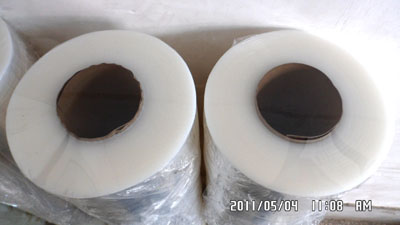 100mm，125mm0.017mm無(wú)紙管纏繞拉伸膜 玉海包裝材料廠