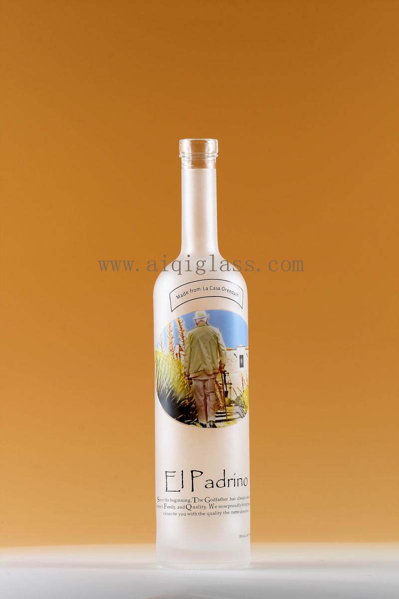 供應廣州愛淇1L蒙砂[玻璃酒瓶]，出口[伏特加酒瓶]