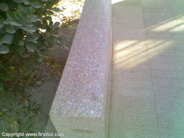 五蓮花路牙石，五蓮花路沿石，山東五蓮花樹坑石，魯五蓮石材