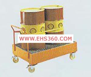 供應煙臺防泄漏推車，spill cart ，儲存桶防飛濺推車