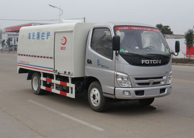 銷售江淮單橋護欄清洗車，高壓清洗車