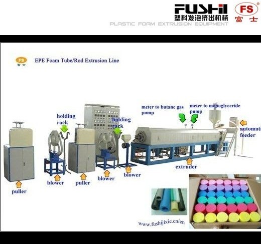 供應PE發(fā)泡管棒機械，龍口富士機械