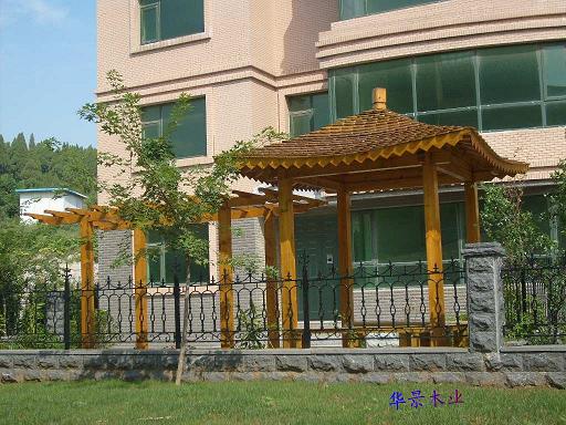 濟(jì)南防腐木材生產(chǎn)廠家防腐木涼亭 濟(jì)南防腐木材 廠家直供