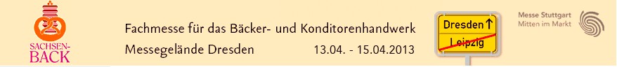 2013德累斯頓面包、糕點、餅干和糖果行業(yè)貿易展SACHSENBACK