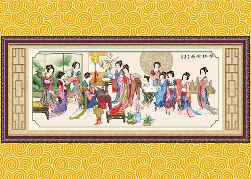 泰安十字繡生產幾千種圖案的十字繡，十字繡品牌連鎖加盟