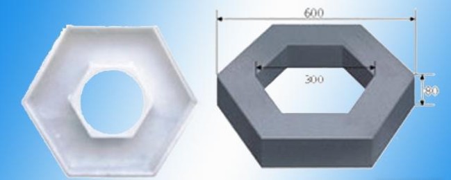 模具加工：，六棱空心磚塑料模具  六棱實(shí)心磚塑料模具