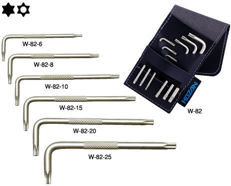 供应HOZAN宝山 W-82-25 星形螺丝扳手组