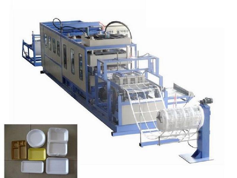 供應(yīng)成型沖裁一體機，PS發(fā)泡快餐盒機械，龍口富士機械