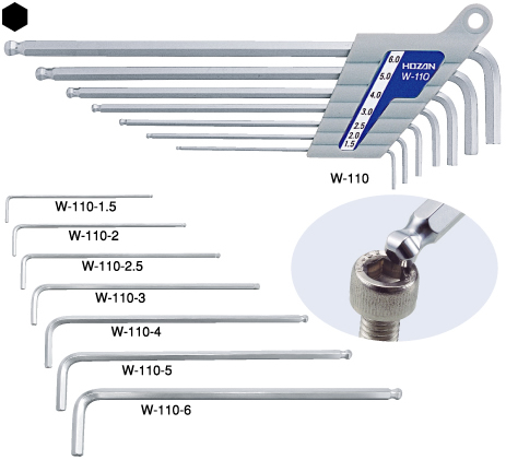 供應(yīng)HOZAN寶山 W-98/W-120/W-121 折疊式六角扳手組