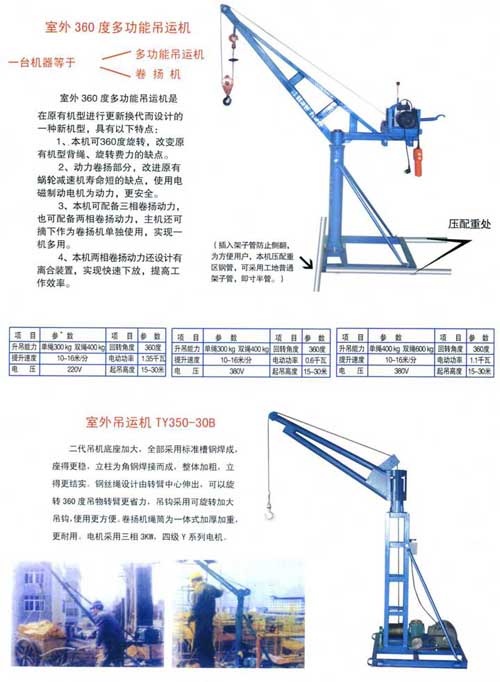   室外吊运机  吊运机用途  吊运机价格  吊运机配件