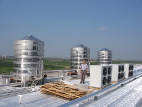 tj太陽能空氣能熱泵熱水器 發(fā)廊/沐足美容院/賓館/宿舍熱水工程