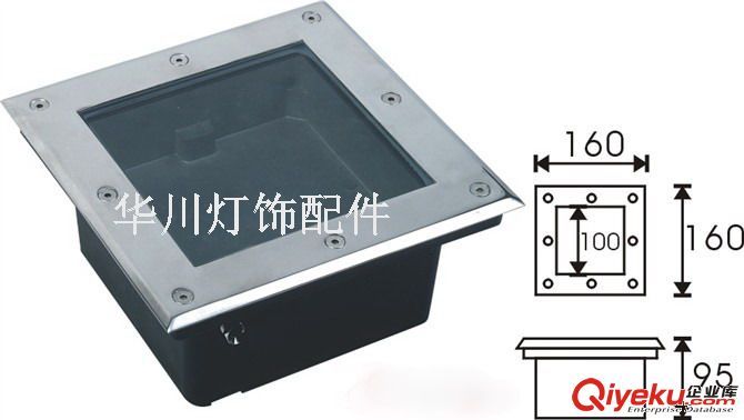 150X150X65 LED埋地?zé)?160x160 