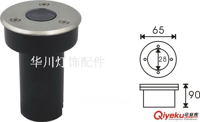 圓形地埋燈 大功率圓形地埋燈外殼原始圖片2